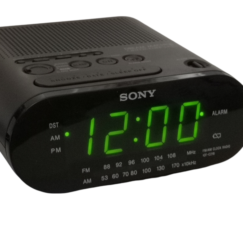 Sony ICF-C218-FM / AM  Alarm Clock Radio with Large LED Display, 220 to 240 vol.